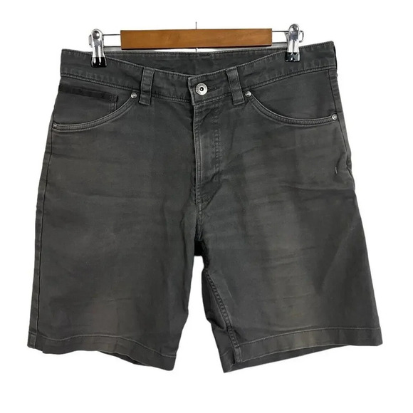The North Face Gray Cotton Stretch Shorts Outdoor Camping Everyday Men’s - Picture 1 of 6